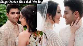 Singer Zaeden and Nina shah Wedding in Goa  zaeden and Nina shah marriage  Zaeden wedding [upl. by Araid]