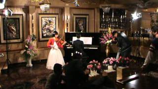 chibee play violin jimisan play piano Danube Waves [upl. by Bride661]