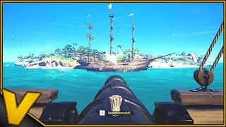 SKIB I SIGTE LAD KANONERNE ☠  Sea of Thieves Dansk [upl. by Alexandria255]