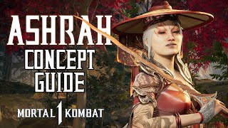 Ashrah Strategy and Concept Guide  Mortal Kombat 1 [upl. by Atikahc]