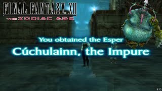 Final Fantasy XII Zodiac Age  How to get Cuchulainn Esper Guide Garamsythe PS4 [upl. by Burford]