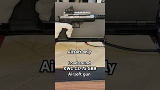 Airsoft Load sound KWC CZ75 GBB Airsoft gun airsoft asmrsounds toys [upl. by Gaw666]