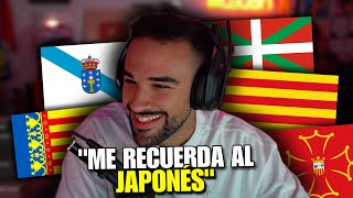 ILLOJUAN REACCIONA a las LENGUAS OFICIALES de ESPAÑA 👀🤣 [upl. by Enywad]