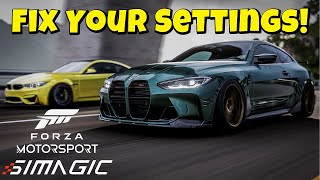 Forza Motorsport Best Wheel and FFB Settings [upl. by Alica]