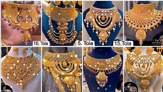 💃😱💞 moti and goldn set with earrings सोने के जैसे बहुत ही खूबसूरत designगोल्डन हार डिजाइन [upl. by Zanas]