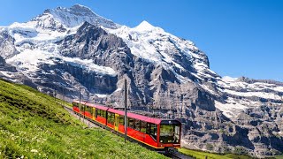 Jungfraubahn Train Ride from Grindelwald to Jungfraujoch  Switzerland [upl. by Cary]