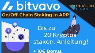 Bitvavo staking in der App Anleitung Bitcoin amp Ethereum staken Tutorial  Deutsch [upl. by Three414]