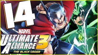 Marvel Ultimate Alliance 3 The Black Order Walkthrough Part 14 Thor Frees Asgard coop [upl. by Yarrum245]