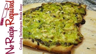 Chicken Pesto Pizza  NoRecipeRequiredcom [upl. by Latton]