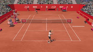 Matteo Berrettini VS Roberto Carballes Baena  MARRAKECH  Full Ace Tennis Simulator  Gameplay [upl. by Nosduj]