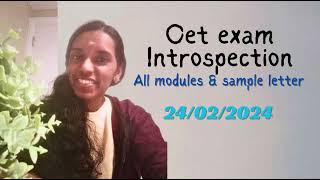 Oet exam analysis 24 February 2024 all modules [upl. by Nairret]