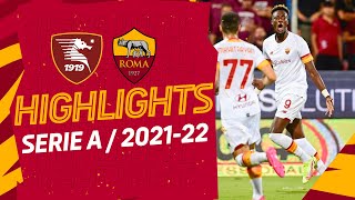 IL PRIMO GOL DI ABRAHAM  SalernitanaRoma  Serie A Highlights 202122 [upl. by Nabla153]