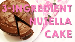 Nutella Cake  Peachy Bunny Bakes  YUM Desserts [upl. by Sexela]