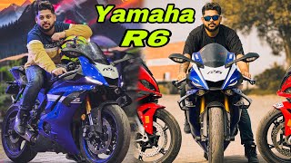 Yamaha R6 😍 Crazy 600cc SuperBike🔥 First Ride with R6 [upl. by Darooge]