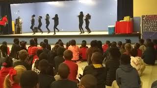 Mid year celebration at Biscayne Elementary with Rhythm of Biscayne ladies Steppers amp sponsor battle [upl. by Enoyrt472]