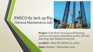 Jack Up Rig  Structural Steel Repair  Maintenance Work [upl. by Soni]