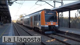 Rodalies Barcelona La Llagosta R2 Renfe 451  447  Civia 2014 [upl. by Ahsilef767]