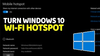 How To Turn Windows 10 Computer Into a WiFi Hotspot [upl. by Ellene]