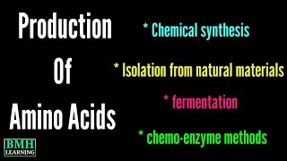 Production Of Amino Acids  Industrial amp Microbial Production Of Amino Acids By Fermentation [upl. by Jedidiah40]