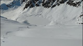 Microdot North Side quotNosebleedquot Hatcher Pass Backcountry Skiing [upl. by Ordisy246]