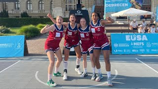 EUSA GAMES 3x3 Achtelfinale Uni Göttingen 🇩🇪 vs Uni Porto 🇵🇹 [upl. by Eetak]