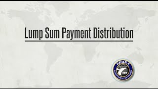 Lump Sum Payment Distribution [upl. by Tabbitha546]