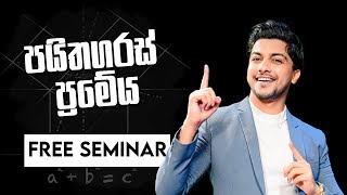 පයිතගරස් ප්‍රමේය  Pythagoras Theorem  Grade 11  Free Seminar [upl. by Aggappera]