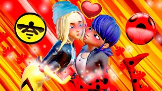 Miraculous Ladybug 💛💗 Zoe x Marinette DUET TRANSFORMATION love kiss [upl. by Zinn]