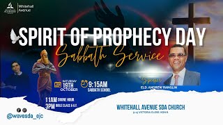 Spirit of Prophecy Day  Sabbath Service  Elder Andrew Ranglin  Morning Service [upl. by Teyut]