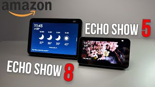 Comparing the Echo Show 5 2nd Gen vs Echo Show 8 2nd Gen [upl. by Einomrah]