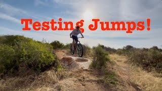 Backyard Trail Building EP 4 Jump Testing [upl. by Bertelli]