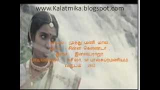 Muthu Mani Maala Tamil Karaoke For Male Singers [upl. by Pulchia]