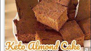 Keto Yogurt Almond Cake Recipe  easy healthy and tasty gluten free [upl. by Ddet]