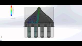 FSAE Intake Flow Animation Attempt 2 [upl. by Enatan]