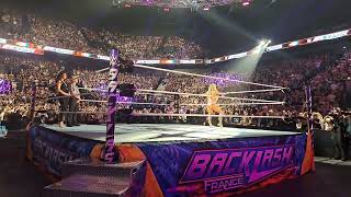 TIFFANY STRATTON ENTRANCE AT WWE BACKLASH LYON  TIFFY TIME  RINGSIDE wwe backlash france [upl. by Outhe111]