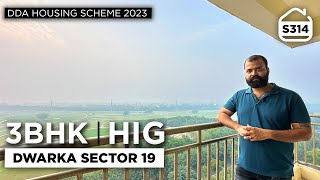 Dwarka Golf Course FACING DDA HIG Flat in Dwarka Sector 19  DDA Housing Scheme 2023  BRS SHOW S314 [upl. by Toms412]