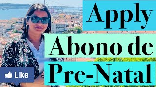 How to apply Abono de Pre natal online in Portugal [upl. by Sterner]