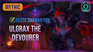 Northern Sky vs Mythic Ulgrax the Devourer  Resto Shaman PoV  NerubAr Palace [upl. by Keverne493]