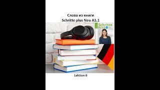 Слова из книги Schritte plus Neu A11 Lektion 6  словарный запас немецкого по лекциям [upl. by Antipas]