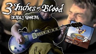 3 Inches Of Blood  Deadly Sinners  THPS2  Frederick Havazik l Guitar Cover  Screen Tabs [upl. by Aciemaj75]