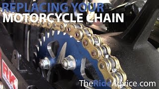 How to Replace Your Motorcycle Chain  Break Motorcycle Chain and Rivet New Motorcycle Chain [upl. by Benita]