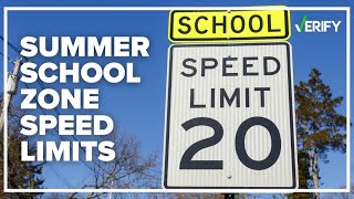 Do you have to slow down for school zone speed limits during summer [upl. by Nilekcaj]