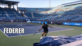 Federer His practice is different from others Roger Federer vs Grigor Dimitrov [upl. by Lundt]