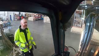 part 2 Unloading container with plywood from brazil in sweden POV [upl. by Nidnal]