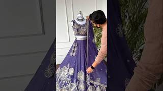 Lehenga Making Process  Rosy Purple Real Mirror work Designer Lehenga choli for Wedding lehenga [upl. by Seana]