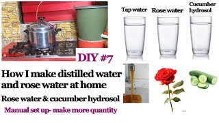 How I make my rose water in my kitchen commercially fit DIY 7 [upl. by Wystand]