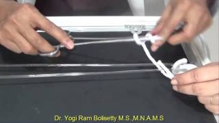 Surgeons knot forming with instrument  by Yogi Ram Bolisetty [upl. by Elayor]