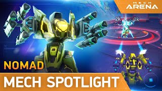 Mech Arena  Mech Spotlight  Nomad [upl. by Hannon]