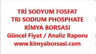 TRİ SODYUM FOSFAT  TRI SODIUM PHOSPHATE [upl. by Eednac655]