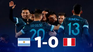 Eliminatorias  Argentina 10 Perú  Fecha 12 [upl. by Gnof337]